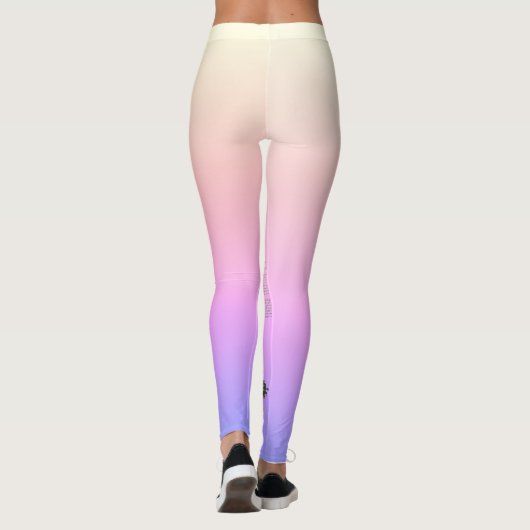 Mooi Ceylon Roos Bedreigde Vlinder Leggings (Achterkant)