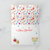 Mooi Chanoeka joods vakantiegroetkaart Kaart (Binnen)