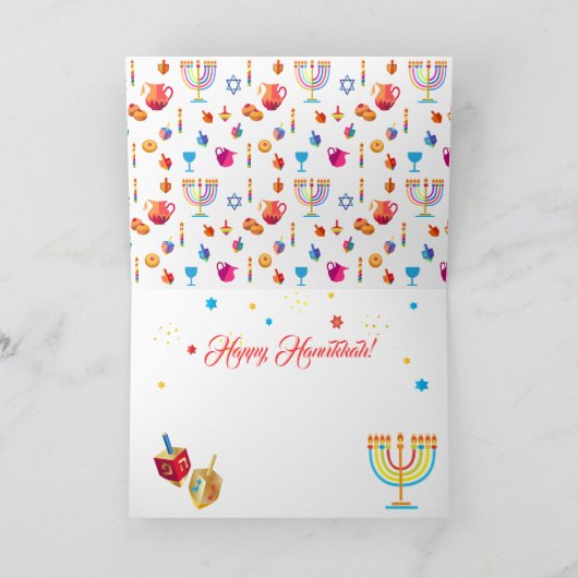 Mooi Chanoeka joods vakantiegroetkaart Kaart (Binnen)