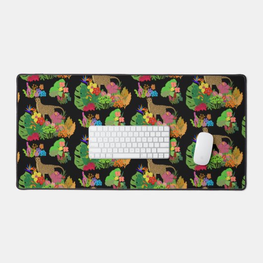 Mooi, Cheetah en Tropisch Oerwoud Bureaumat (Keyboard & Muis)