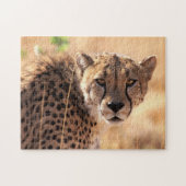 Mooi Cheetah-portret, Jigzaag Puzzle Legpuzzel (Horizontaal)