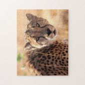Mooi Cheetah-portret, Jigzaag Puzzle Legpuzzel (Verticaal)