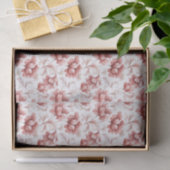 Mooi Chic Rode Bloemen Bruidsfeest Tissuepapier (Geschenk)