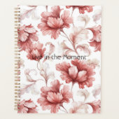 Mooi Chic Rode Bloemen Planner (Voorkant)