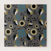 Mooi Chickadee Songbird Pattern Legpuzzel (Horizontaal)