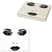 Mooi China meisje gezicht originele kunst Rubberstempel (Gestempeld)