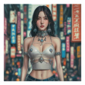 mooi chinees meisje perfect poster (Voorkant)