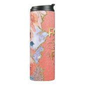 Mooi Christelijk geloof boven angst Thermosbeker (Gedraaid links)