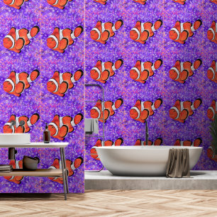 Mooi Clownfish schilderij Behang