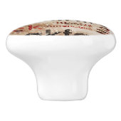 Mooi Coffee Espresso Cappucino-patroon Keramische Knop (Zijkant)