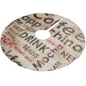 Mooi Coffee Espresso Cappucino-patroon Kerstboom Rok (Gekanteld)