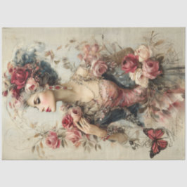 Mooi Collectie Schoonheidsportret Tissuepapier