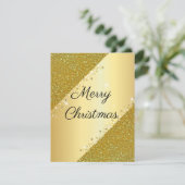 Mooi, cool, perfect Gold Feestdagenkaart (Staand voorkant)