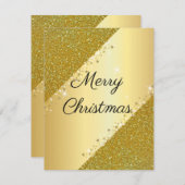 Mooi, cool, perfect Gold Feestdagenkaart (Voorkant / Achterkant)