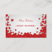 Mooi Cool Trendy Red Heart Visitekaartje (Voorkant)