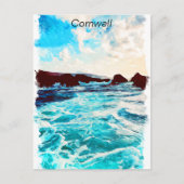 Mooi Cornwall Engeland Verenigd Koninkrijk Kustlan Briefkaart (Voorkant)