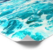 Mooi Cornwall Engeland Verenigd Koninkrijk Kustlan Poster (Hoek)