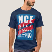 Mooi Côte d'Azur Luchthaven T-shirt (Voorkant)