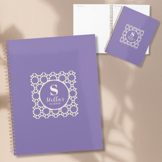 Mooi Custom Modern Eenvoudig Geometrisch Patroon Planner