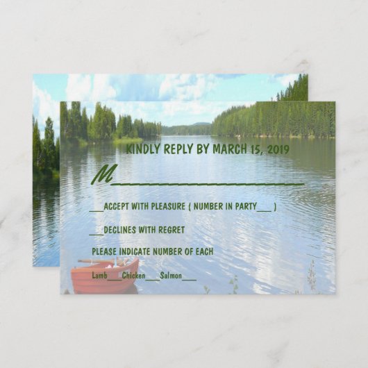 Mooi Dag - Meerfeest Huwelijksfeest RSVP Kaart (Voorkant / Achterkant)