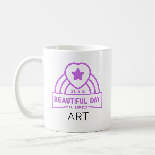 Mooi Dag Om Kunst Te Leren LERAAR Koffiemok (Links)