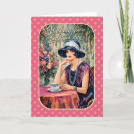 Mooi Dag | Vintage Damesbegroeting Kaart