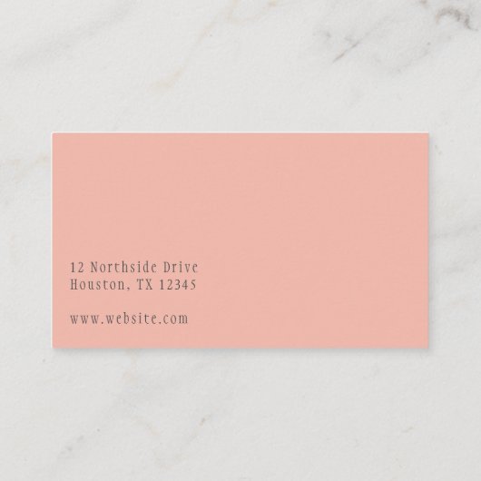 Mooi Dahlia Visitekaartje (Achterkant)