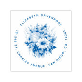 Mooi Daisies Bloemboeket Adres Zelfinktende Stempel (Design)