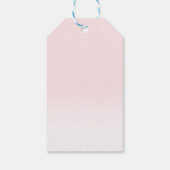 Mooi Daisy Wild, een eerste verjaardag Dank je wel Cadeaulabel (Achterkant)