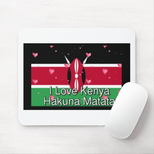 Mooi  dat ik van hou! Kenya Hakuna Matata Muismat (Met muis)