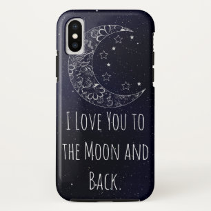 Mooi dat ik van je hou op de maan en achteraan art Case-Mate iPhone case