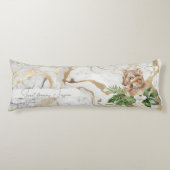 Mooi DBL-zijdig marmeren patroon met Puma Lichaamskussen (Voorkant)