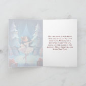 Mooi De Notenkraker Suite Ballerina Kerstmis Feestdagen Kaart (Binnen)