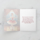 Mooi De Notenkraker Suite Ballerina Kerstmis Feestdagen Kaart (Binnen)