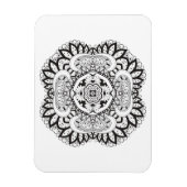 Mooi deco Square Doodle Magneet (Verticaal)