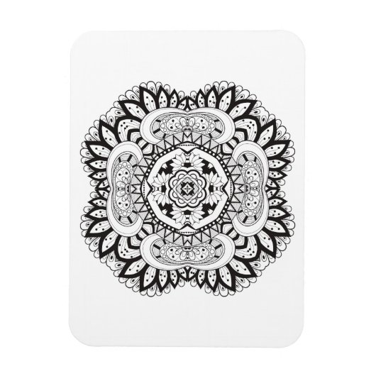 Mooi deco Square Doodle Magneet (Verticaal)