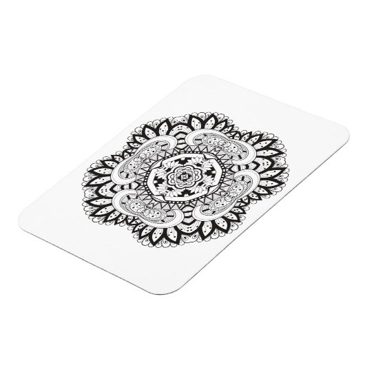 Mooi deco Square Doodle Magneet (Linkerzijde)