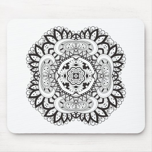 Mooi deco Square Doodle Muismat (Voorkant)