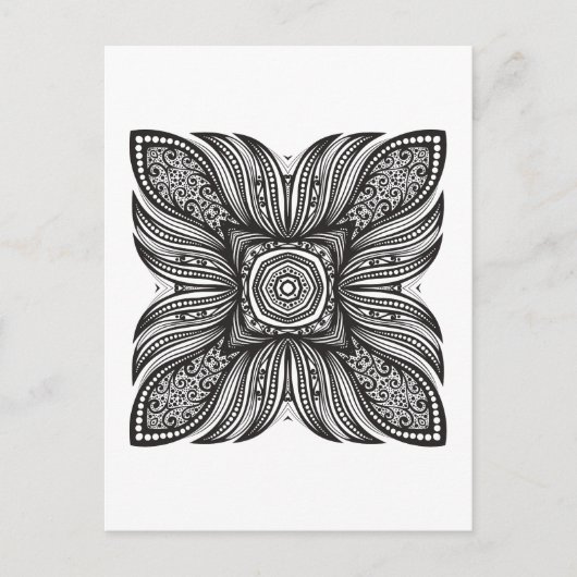 Mooi decor Square Doodle Briefkaart (Voorkant)