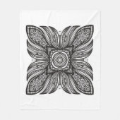 Mooi decor Square Doodle Fleece Deken (Voorkant)