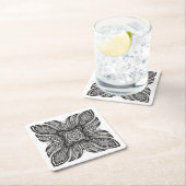 Mooi decor Square Doodle Kartonnen Onderzetters (Insitu)