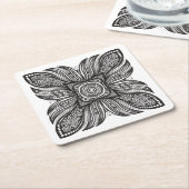 Mooi decor Square Doodle Kartonnen Onderzetters (Schuin)