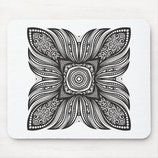 Mooi decor Square Doodle Muismat (Voorkant)
