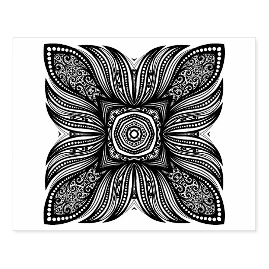 Mooi decor Square Doodle Rubberstempel (Afrduk)