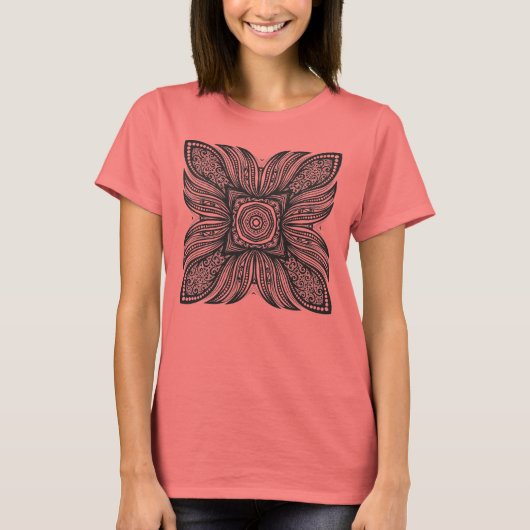 Mooi decor Square Doodle T-shirt (Voorkant)
