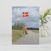 Mooi Denemarken Flat Wenskaart! Kaart (Staand voorkant)