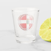 Mooi Denemarken Shot Glass! Glas (Achterkant)