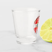 Mooi Denemarken Shot Glass! Glas (Links)