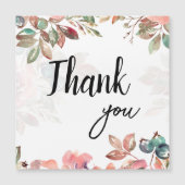mooi design met bloemen Dank u (Voorkant)