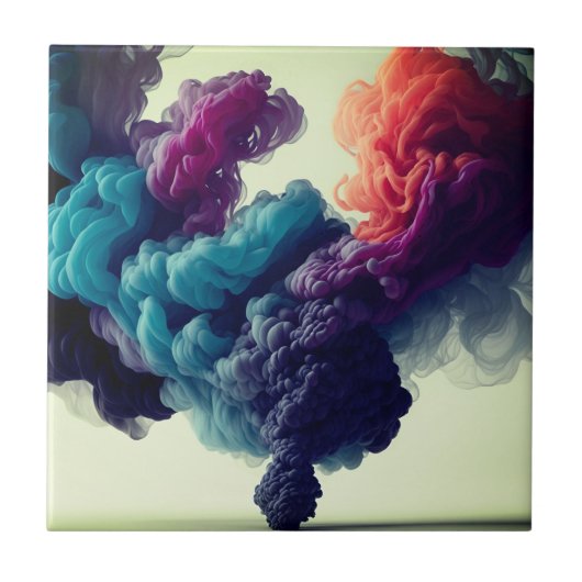 Mooi design rook effect modern tegeltje (Voorkant)